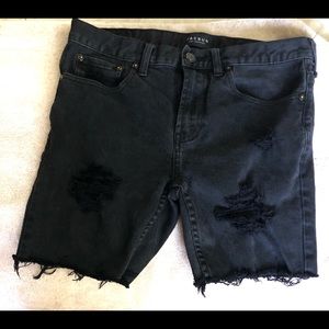-distressed jorts from pacsun